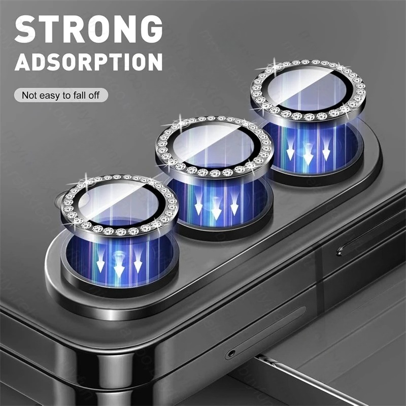3D Rhinestone Sparkling 9H Len - Tempered Glass Screen 9H ulasan dan harga